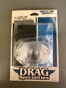 12-0011-dc Drag Specialties 7805-2008 Clear Tailight Lens 57-72 Harley