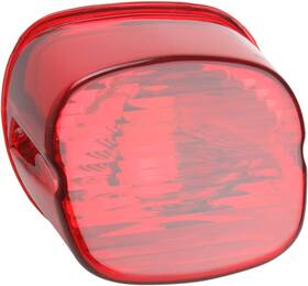 12-0417a Drag Specialties Laydown Taillight Lens With No Tag Window - Red Motorcycle