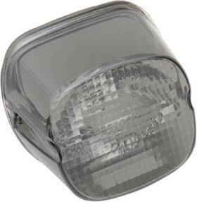 143950 Drag Specialties Ds Led Laydown Taillight Lens With Bottom Window Smoke Harley Davidson