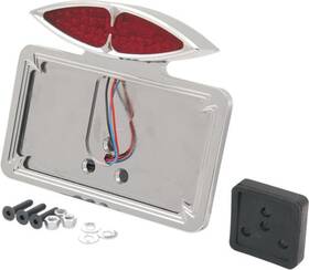 913775 Drag Specialties Ds Cat Eye Led Taillight And License Mount