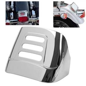 Dreamhighh 550754470968 Slotted Tail Light Visor Cover Fit Harley Tri Glide Flhtcutg 2009-2022 Chrome