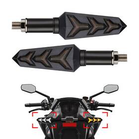 Efmotorshop 550727397179 2x Sequential Motor Led Turn Signal Amber Blinker Light Tail Brake Lamp