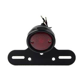 Efmotorshop 550727555883 New Motorcycle Taillight Black License Plate Brake Lamp Fit Harley Cruise Prince