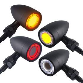 Ftc-2052-hei-4-fba Fatecim 4x Motorcycle 40 Led Bullet Tail Lights Turn Signals Running Brake St