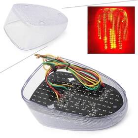 Flashbuyeasy 550752510628 Rear Led Tail Brake Turn Signals Light Clear Fit Yamaha V-star Royal Road Star