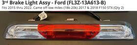 Fl3z-13a613-b Ford 2015-2018 F-150 Oem 3rd Brake Light Assy