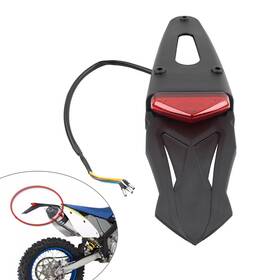 Fortodayyusa 550755534423 Rear Mudguard Tail Light Brake Lamp For Off-road Motor Motocross Dirt Bike Red