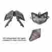 Tl-168 Gsx-r1000 Vortex Tl168 Led Integrated Tail Light Smoked Suzuki 2009-2013