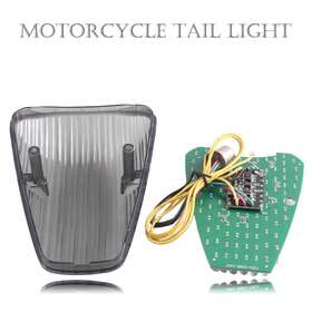 Gzyf 211310466428 For Honda Vtx1800 Vtx1300 Custom 2002 Smoke Led Rear Light Tail Brake Stop Lamp