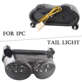 Gzyf 211311217463 Integrated Led Taillight Turn Signal Smoke Fit Kawasaki Ninja Zx9r 1998-2003 02