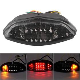 Gzyf 550746925186 For Suzuki Dl650 V-strom 2004-2009 Black Turn Signal Brake Lamp Led Tail Light