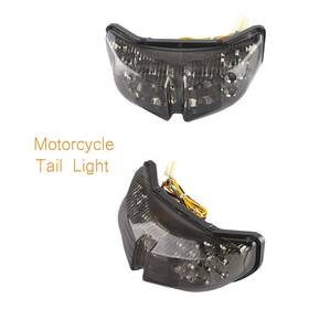 Gzyf 550747158682 For Yamaha Fz1 Fz8 2006-12 Smoke 1x Motor Led Taillight Integrated Turn Signals