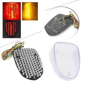 Gzyf 636432448495 Clear Tail Turn Signals Integrated Light Fit 1996-2013 Yamaha Royal Star Xvz1300