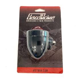 688064 Harddrive Black Bullet Rear Marker Red Lens Light For Harley Big Twin Cam