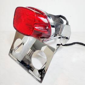 59993-80ta Harley-davidson 1980-1999 Softail Fxst Wide Glide Chrome License Plate Tail Light Bracket