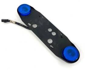 60016-05 Harley-davidson Oem 05-13 Touring Police Rear Marker Light Bracket Blue Lights Genuine