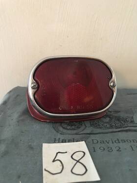 68006-55 Harley-davidson Oem Original Sportster Servi-car Shovelheadfl Fx Guide 55 Tail Lamp