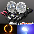 Hd-cw-7rnd-c-led-y Hid-h4hl-slim-10k Modifystreet 10000k Blue Hi-low Slim