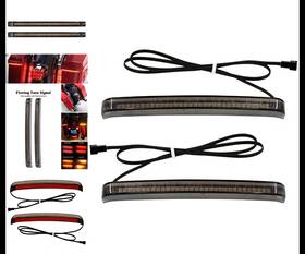 11359 Hdbrands Led Smoke Saddlebag Tail Light For Harley Touring And Street Glide 2014-2023 - Bra