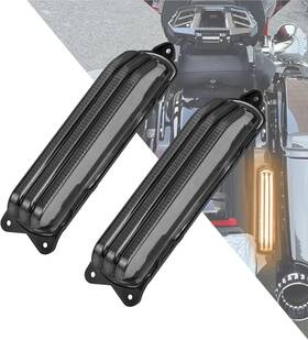 Recala028402 Hdbubalus Led Filler Panel Lights Rear Fender Turn Signal Brake Light Fit For Harley