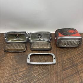 Igm3772pr Hella Original Tail Light / Foglight Porsche Vw 3 Lenses/4 Bezel/1