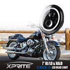 Hl-harley-r7in-80w-1pc Xprite Inch Round Beam Led Headlights For Harley Davidson Motorcycle