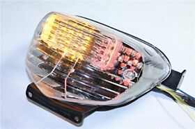 Mt186-cl Httmt Clear Led Tail Light Brake With Integrated Turn Signals