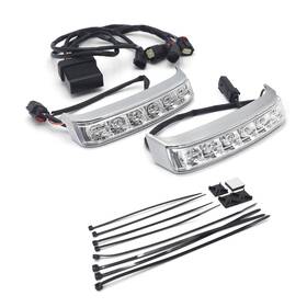 Usmt450-003-cd Httmt Cl Led Chrome Saddlebag Brake Turn Light Clear Lens For Flhr Flhtkse Flhrse Fltruse