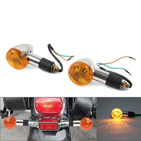 Hukyu 550729680484 2x Amber Turn Signal Lights 10mm For Suzuki Boulevard C109r C50 C90 S 40 50 Us
