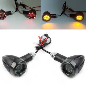 Hukyu 550730953614 Motorcycle Led Brake Blinker Turn Signal Tail Lights New For Harley Honda