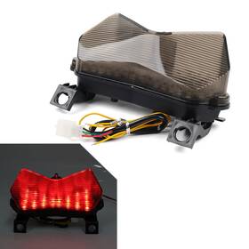 Hukyu 550737871973 Led Tail Light Turn Signal For Kawasaki Z750 2004-2006 Zx6r 2003-2004 Black
