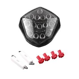 Hukyu 612037806670 Motorcycle Led Tail Brake Lights Taillamp Smoke For Suzuki Gsxr1000 2003-2004