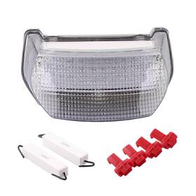 Hukyu 612041227706 Clear Motorcycle Tail Signal Light For Kawasaki Ninja Zx-7r 96-01 Gpz 1100 95-97