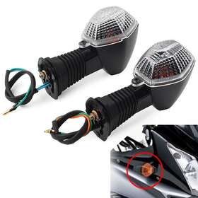 Hukyu 612042366336 2 Pcs Rear Turn Signal Light Clear Bulb Flashing For Suzuki Dl1000/dl650 V-strom