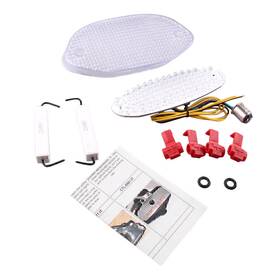 Hukyu 612042394292 Motorcycle Led Clear Tail Brake Lights Taillamp For Bmw R1100s 1998-2004