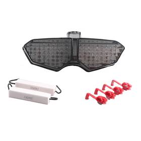 Hukyu 612046228128 1pc Motorcycle Clear Tail Brake Lights Taillamp For Yamaha Yzf R6 2003-2005 2004