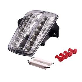 Hukyu 612046325124 Motorcycle Led Clear Tail Brake Lights Taillamp For Suzuki Sv650 2003-2008 2007