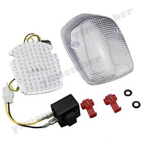 Hukyu 612046445525 Led Rear Tail Light Turn Signals For Honda Shadow Aero/ Deluxe 750 1998-2002
