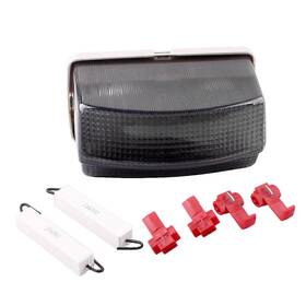 Hukyu 612046539392 Led Tail Light Rear Brake Turn Signals Lights For Yamaha Fzr1000 1991-1995 Smoke