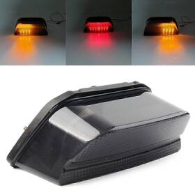 Hukyu 612055623006 Smoke Led Turn Signals Tail Light Fit Kawasaki Zrx 1100 1200 1999-2003 2004 Hs