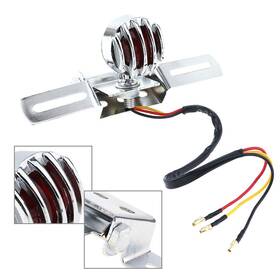 Hukyu 612063560737 Retro New Tail Light Rear License Plate Bracket Brake For Harley Honda