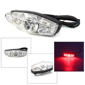 Hukyu-47yf221 Hukyu 1 Pc Motorcycle Led Integrated Rear Tail Light Turn Signals For Honda Yamaha