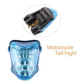 Tube-47yf040 Hukyu Blue Led Taillight For Suzuki Hayabusa Gsx1300r 2008-2013 With Turn Signal Lamp