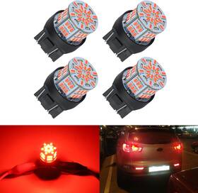 Ifunyled-4pcs-7443 Ifunyled Ifunyled-4pcs-7443- 4pcs 7443 Led Bulb Brake Tail Light 12v-24v Super Bright Brilliant Red