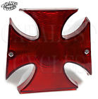 8-132 Iron Cross Light Brake Harley Tail Maltese Taillight Volt 12