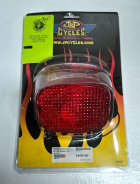 3400140 J&p Cycles Chrome Taillight With Window For 1999 Softails