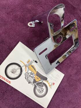 84701-313-673xw Jlm Honda Sl70 K0 License Plate Bracket 1971 Mount New Tail Light Vmx Vintage