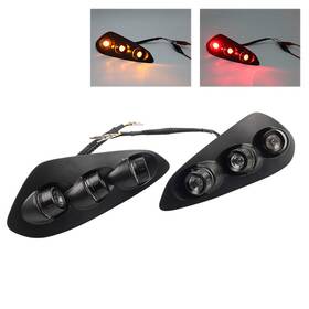 Kabusikikaisya-kawausa 550736323152 Integrated Tail Light Rear Turn Signal For Bmw S1000rr 2023 2024 Black