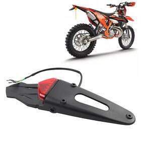 Kabusikikaisya-kawausa 550736347448 Rear Mudguard Tail Light Brake Lamp For Off-road Motor Motocross Dirt Bike Bk Re