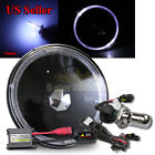 Knockoffparts005769 Kno White Led Halo For Harley Round Black Headlight Bucket